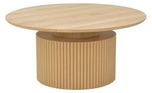 Masuta Rotunda De Cafea Oppal MDF, Finisaj Stejar, Diametru 90 Cm