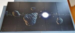 Tablou 5-piese meteoriți
