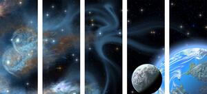 Tablou 5-piese galaxie infinită