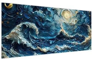 Tablou - Pictura cerului și a mării (120x50 cm)
