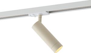 Spot modern bej cu adaptor alb pentru sistem de șină monofazat GU10 35mm - Iconic Jeana Luxe