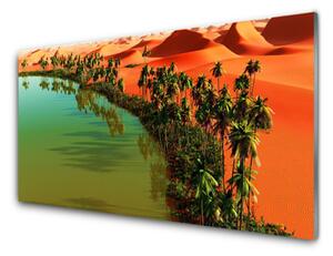 Tablou pe sticla Bay Copaci Desert Peisaj Verde Galben