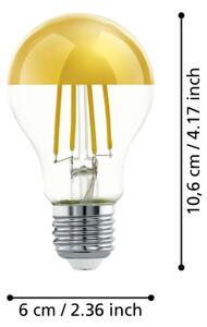 Bec LED cu cap sferic oglindit A60 E27/7,3W/230V 2700K Eglo 110031
