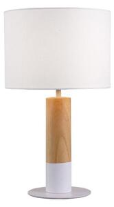 Lampă de masă CARROL 1xE27/40W/230V albă/maro