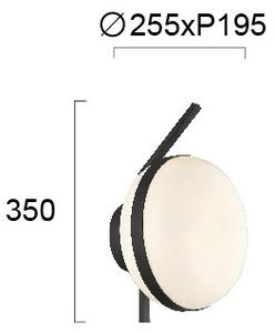 Aplică de perete PALMA 1xE27/40W/230V neagră