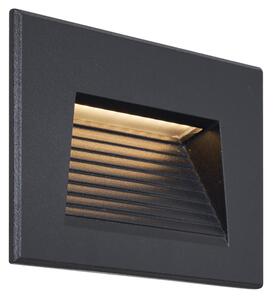 Plafoniera moderna de perete incastrata Negru 11.5cm incl. LED IP65 - Trem