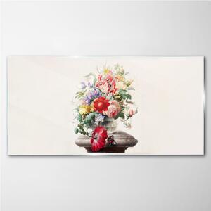 Tablou sticla Plantă de flori de vase