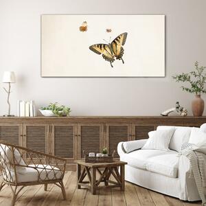 Tablou sticla Butterfly cu insecte moderne