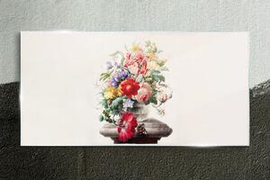Tablou sticla Plantă de flori de vase