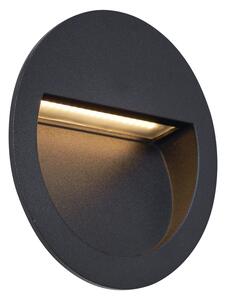 Lampă modernă de perete încastrată neagră, incl. LED IP65 - Gem