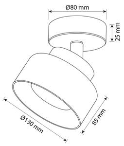 Brilagi - Spot LED RGB dimerizabil AURA LUX 1xGX53/14W/230V Wi-Fi Tuya negru/fumuriu