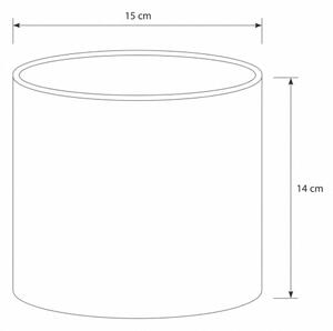 BRILAGI - Abajur universal BOBO E27, diametru 15 cm, alb cu animăluțe
