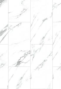 Mexen Glacier White probă panel din vinil SPC 6,5 mm, IXPE 1,5 mm, 4 V-Fuga, Jazz White - F1151-S