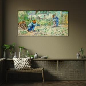 Tablou sticla Primii pași ai lui Van Gogh