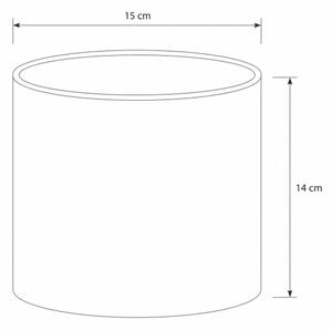 BRILAGI - Abajur universal BOBO E27 diam. 15 cm alb/roz/zâne