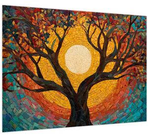 Tablou - Soarele în coroana arborelui vieții (70x50 cm)
