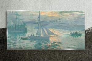 Tablou de sticla Sunrise Marine Monet