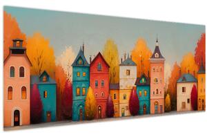 Tablou - Sat de toamnă (120x50 cm)