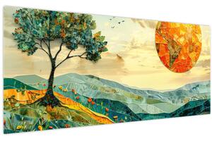 Tablou - Ilustrație peisaj (120x50 cm)