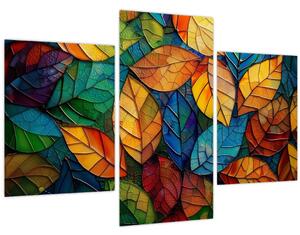 Tablou - Mozaic din frunze (90x60 cm)