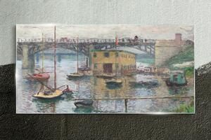 Tablou sticla Podul Monet Argenteuil