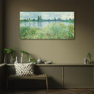 Tablou sticla Seine Vétheuil Monet