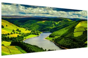 Tablou - Peisaj verde (120x50 cm)