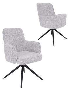 Scaun de dining pivotant Apollo gri