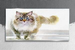 Tablou sticla Pisică animală modernă