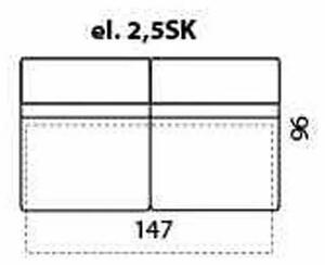 Canapea 2 locuri Zoom textil