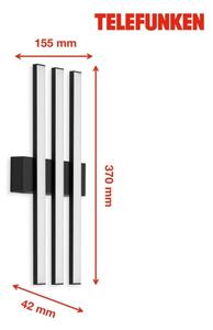 Aplică LED de exterior Telefunken 313105TF 3xLED/4W/230V IP44