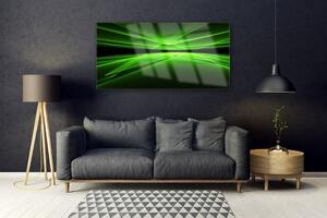 Tablou pe sticla Abstract Art Verde Negru
