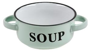 Bol Soup, 490 ml, 18x13x6.5 cm, ceramica, verde