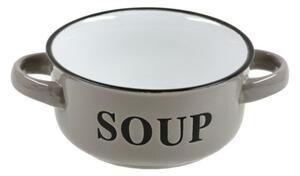 Bol Soup, 490 ml, 18x13x6.5 cm, ceramica, maro