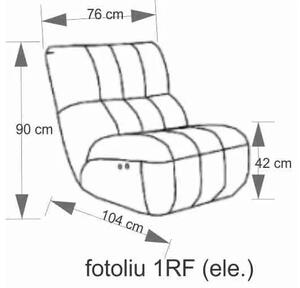 Recliner electric Camaro 1 de stofă