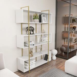 Biblioteca Hugi Lux cu 6 Rafturi, 120x180x30 cm