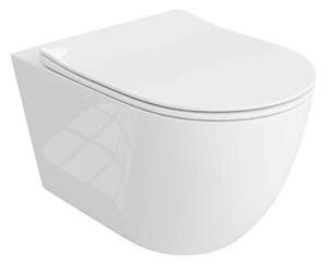 Set vas WC, Spectrum, Sierra Grande 2.0, Tornado Flush, cu capac soft close, quick release, alb