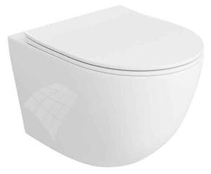 Set vas WC suspendat, Spectrum, Sierra 3.0, Tornado Flush, cu capac soft close, quick release, alb mat