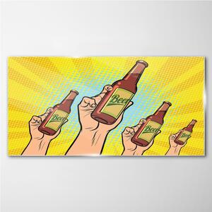 Tablou sticla Abstracție bere bere benzi desenate