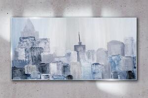 Tablou sticla Oraș de abstractizare