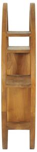 Raft de perete Yin Yang, 80 x 17,5 x 80 cm, lemn masiv de tec
