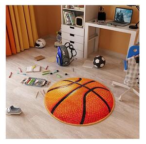 Model Basketball, Covoras Rotund, Orange Portocaliu, Rotund, 67x67