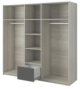 Dulap de haine Hyllo (alb + kathult + grafit + Oglindă). Promo -12%. 1014287