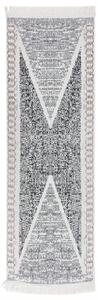 Covor, negru și gri, 80x300 cm, bumbac