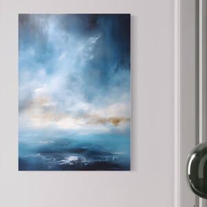 Tablou Canvas Premium LuxCanva® C1196, Oras Vazut Din Avion , Relaxare, Living Room, Culori Vibrante