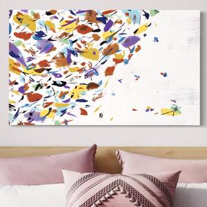 Tablou Canvas Premium LuxCanva® C1210, Frunze Cazatoare , Relaxare, Living Room, Culori Vibrante