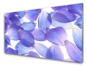 Panou sticla bucatarie Petale Floral violet