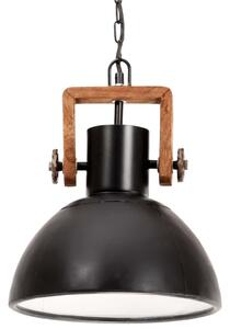 Lampă suspendată industrială, negru, 30 cm, 25 W, E27, rotund