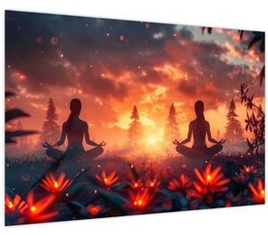 Tablou - Yoga în natură (90x60 cm)