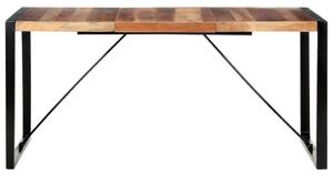 Masă de bucătărie, 160x80x75 cm, lemn masiv cu finisaj sheesham